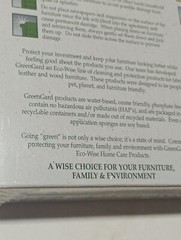 GreenGard Green Gard Eco-Wise Furniture Home Care Products Green Cleaning NIB
