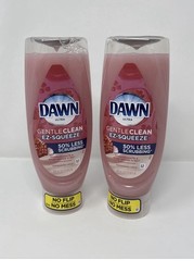 Dawn Clean Ez Squeeze Pomegranate Rose Water Dishwashing Liquid 18 oz 2 New Btls