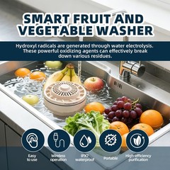 Portable Food Cleaner Vegetable Washer Rechargeable Fruit Veggie Purifier