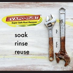 CRC Evapo-Rust, Heavy-Duty Rust Remover, Reusable, Acid-Free, Non-Corrosive, Wat