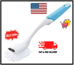 MULTI-PURPOSE KITCHEN BRUSH Long Lasting Nylon Bristles Household Car Cleaning