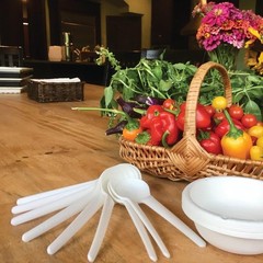 Eco-Products Compostable CPLA 6″ Plastic Soup Spoons, Case of 1000, Disposable