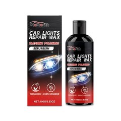 Headlight Restoration Kit, Car Lens Polish Cleaner, Remove Yellowing & Scratches