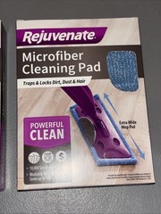 2 Rejuvenate Click N Clean Microfiber Washable/Reusable Mop Cleaning Pad Refills