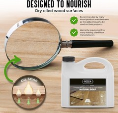 Natural Soap, Natural 1L – Concentrated Wood Cleaner for oil finished hardwoo…
