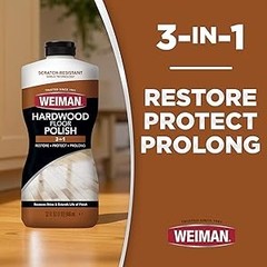 Hardwood Floor Cleaner and Polish Restorer Combo – 2 Pack – High-Traffic