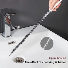 Drain Cleaning Brush Flexible Hair Clog Remover Bathroom Sink Pipe Cleaner