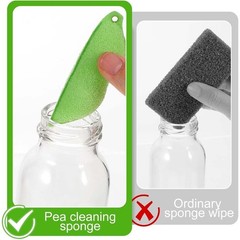 Beans Bottle Cleaner Sponge, Magic Beans Shaped Bottle Cleaning Sponge Reusable