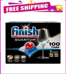 Finish Quantum Powerball Dishwasher Detergent Tablets 100 ct.