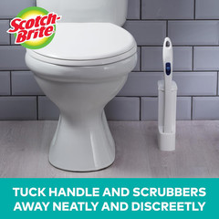 Scotch-Brite Disposable Toilet Scrubber Starter Kit, Disposable Refills with Bui