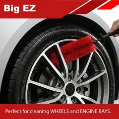 Brush Big – Red – Wheel Rim Cleaner for Cars, Bike, Trucks, Motorcycle, and O…