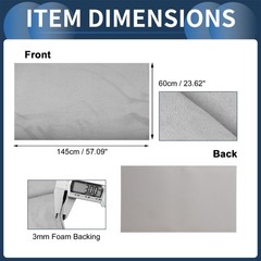 Suede Fabric 150g Headliner Fabric 23.62″ l x 57.09″ W Interior Trim DIY Roof…