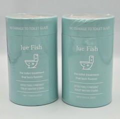Lot Of 2 Jue Fish The Toilet Treatment That Lasts Forever / Prevent Water Stains