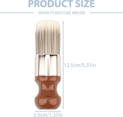 Salve Brush for Furniture, Wood & Leather Cleaning Brush with Comfortable Handle