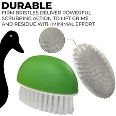 Set of 2 Vegetable Brushes Tough Scrubber Green A Quality Everyday Essential