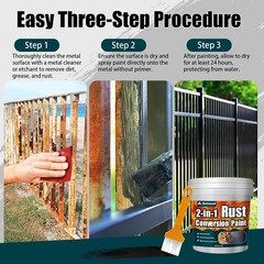 2 in 1 Rust Converter Primer 35oz Stops Rust Heat Resistant Coating Paint