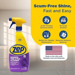 Zep Shower, Tub and Tile Cleaner 32-fl oz Bathtub Cleaning Bathroom Spray Clean