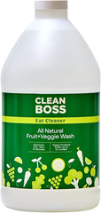 Cleanboss Eat Cleaner Triple-Action Fruit + Veggie Wash Refill – 64 Oz – Removes