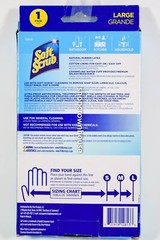 Soft Scrub Premium Defense Rubber Latex Gloves LARGE Green Antimicrobial