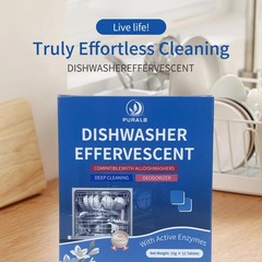 Dishwasher Cleaner Tablets – 24 Tabs (2×12 Pack), 1-Year Supply Heavy Duty Deodo