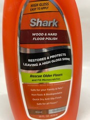 SHARK Wood & Hard Floor Polish 28oz High Gloss Restores & Protects – Brand New