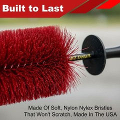 Brush Big – Red – Wheel Rim Cleaner for Cars, Bike, Trucks, Motorcycle, and O…