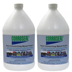 Water-Based 1 Gal. Cleaner & Degreaser, Rust Converter & Metal Primer, Converts