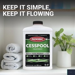 Cesspool Treatment Bacteria Enzyme, 32 Ounces, Paper Sludge Digestion