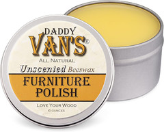 All Natural Beeswax Furniture Polish – Unscented, Food-Safe Wood Wax for Furnitu