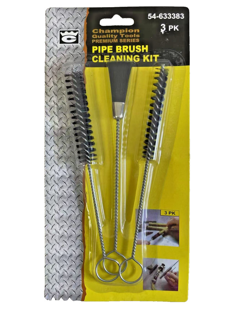 3Pc Pipe Brush Cleaning Kit