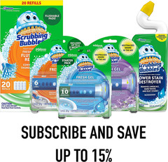 Flushable Toilet Bowl Wand Cleaner Refills, Fresh Brush Cleaner Toilet Refill Pa