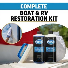 Boat & RV Restoration Fiberglass Kit – Complete Fiberglass Restorer for Boats…
