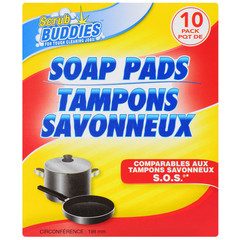 Steel Wool Soap Pads, Scrub Buddies 10-ct. Boxes 2 pack