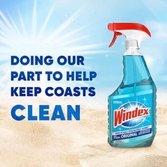 Windex Glass Cleaner Spray Bottle, Original Blue, 23 fl oz.