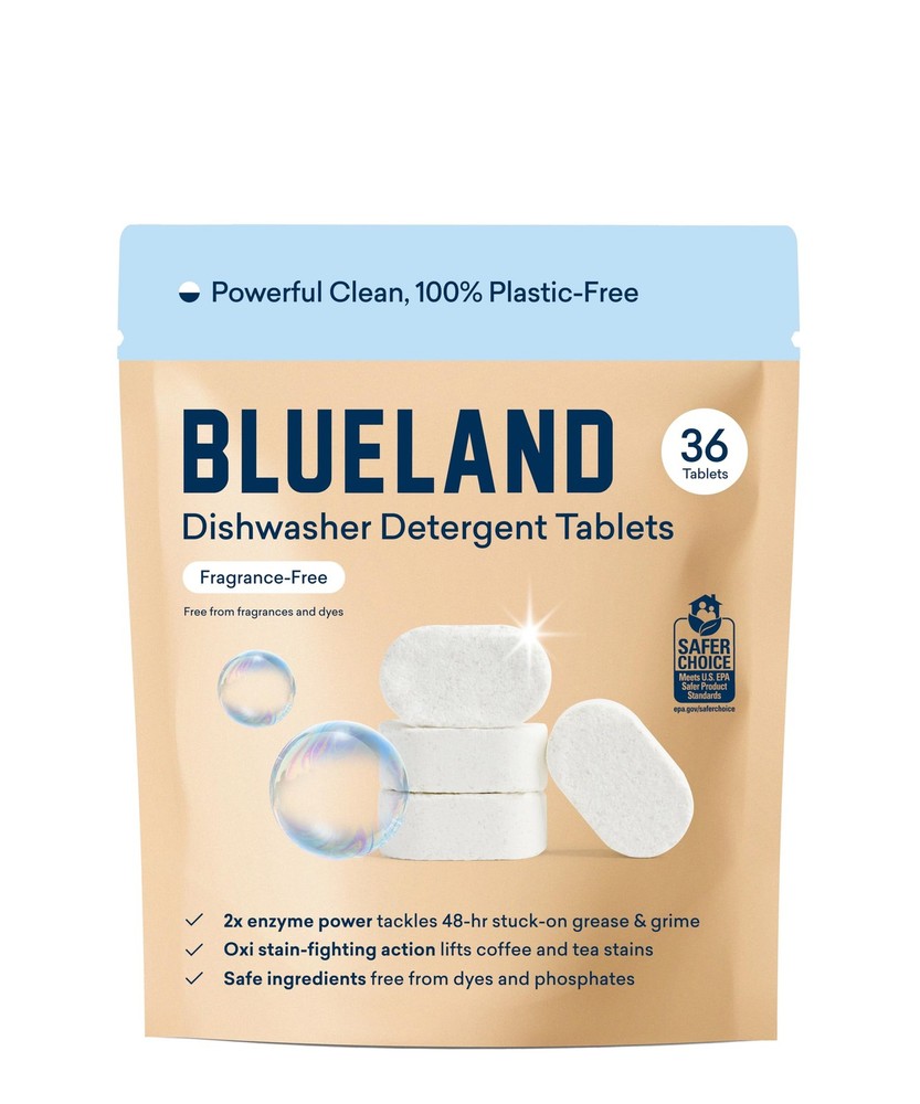Dishwasher Detergent Tablet Refill, 36 Count, Plastic-Free & Eco-Friendly