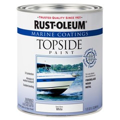 Marine Boat Wood Metal Fiberglass Topside Paint Coating Matte Oyster White NEW