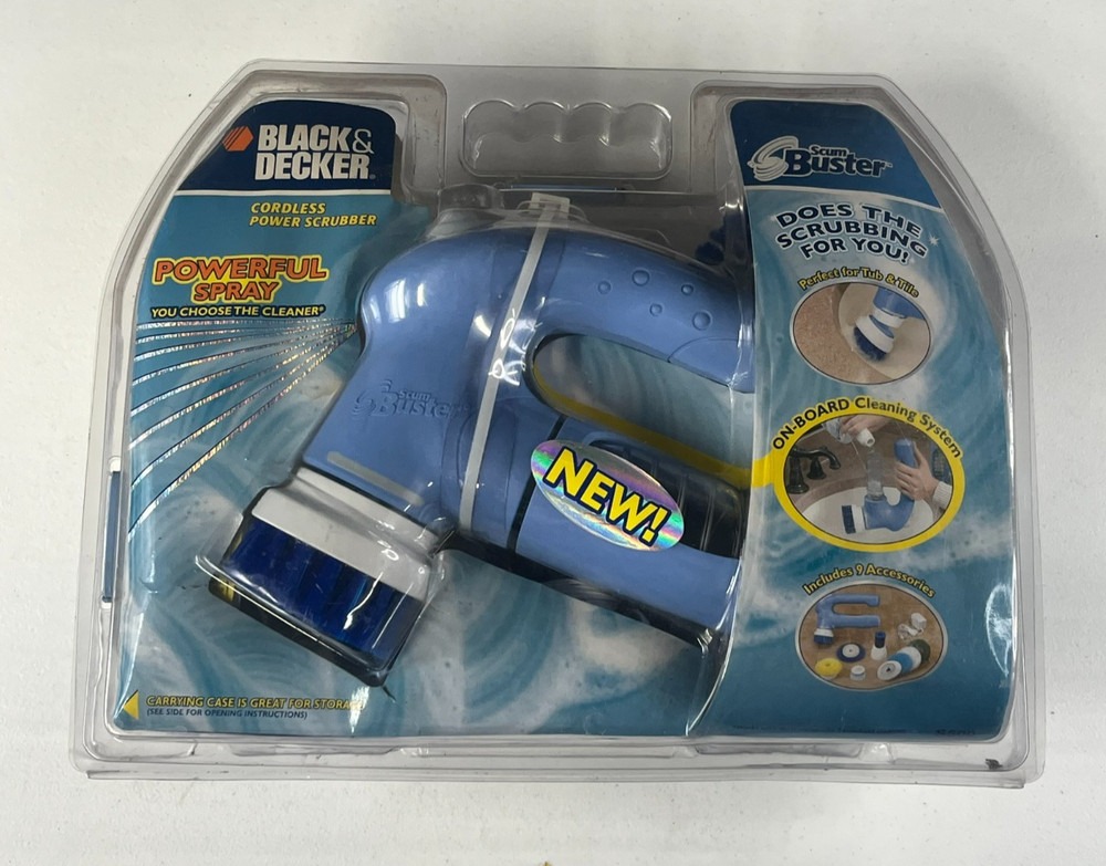 Black & Decker Scum Buster S600 Cleaning Kit Cordless Power Scrubber NEW Sealed
