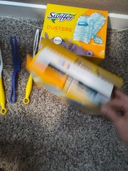 Swiffer Dusters 1 box sealed Lavendar 18 ct, 1 box opened regular 26 + 3 Handles