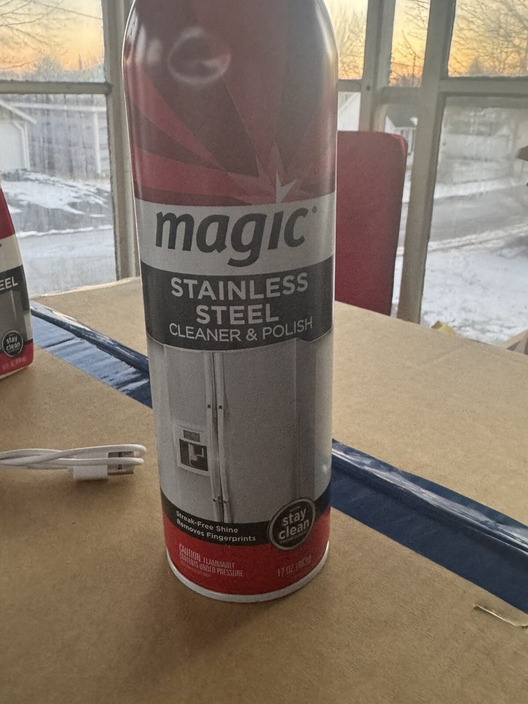 Magic Stainless Steel Cleaner + Polish Spray Can/ Aerosol 17 Oz