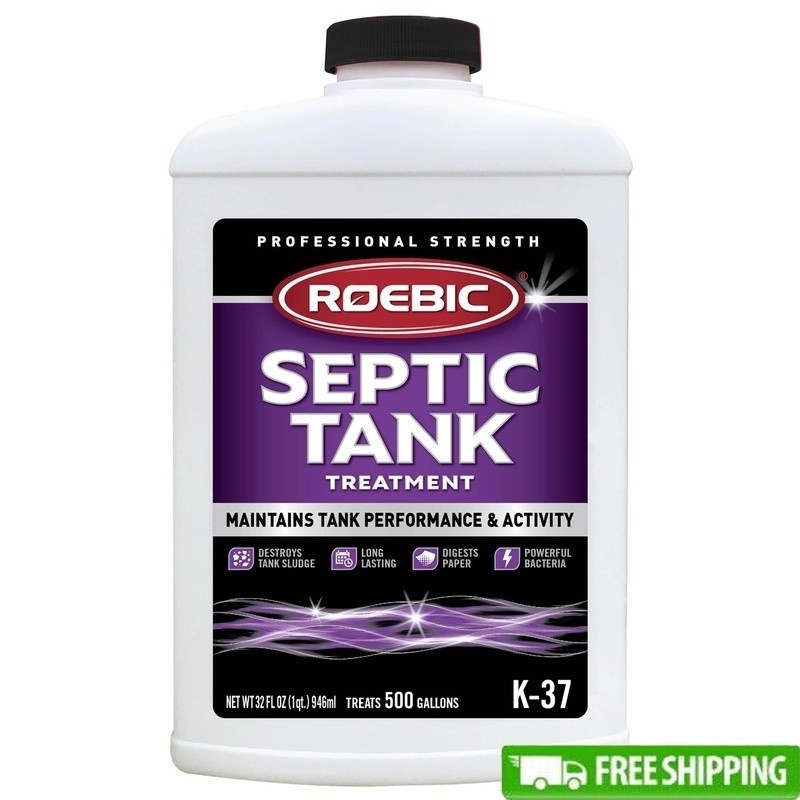 Liquid Septic Tank Treatment Drain Clog Remover W/ Bacteria Enzymes 500 Gallon