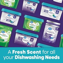 Premium Plus Dishwasher Pacs, Fresh Scent, 47 Count
