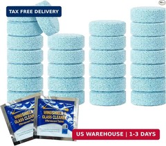 100 Pcs Windshield Washer Fluid Tablets – Solid Concentrated Glass Cleaner for C