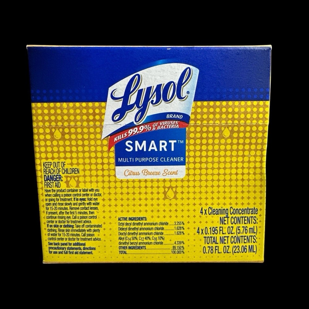 Lysol SMART Multi Purpose Cleaner Citrus Breeze Scent 4x Cleaning Concentrate