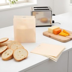 2Pcs Toaster Bags,Grilled Cheese Sandwiches Baked Toast Food Bags,Nonstick