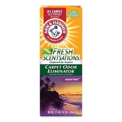 (6 pack) ARM & HAMMER Carpet Odor Eliminator Powder, Island Mist, 30 oz.