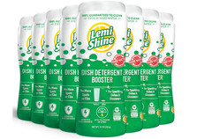 Lemi Shine Dish Detergent Booster 10 oz Pack of 8 Hard Water Stain Remover