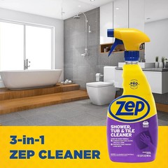 Zep Shower, Tub and Tile Cleaner 32-fl oz Bathtub Cleaning Bathroom Spray Clean