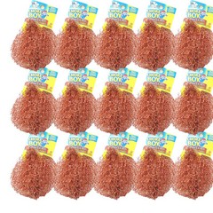 15 Pcs Chore Boy Copper Scrubbers, Rust Free for Pots and Pans 100% Pure Copper