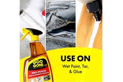 Goo Gone Pro-Power Heavy Duty Adhesive Remover Spray Citrus Scent, 24 oz 2 Pack
