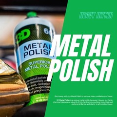3D Metal Polish – Heavy Duty Car Metal Polish for Aluminum, Chrome, Brass, Cop